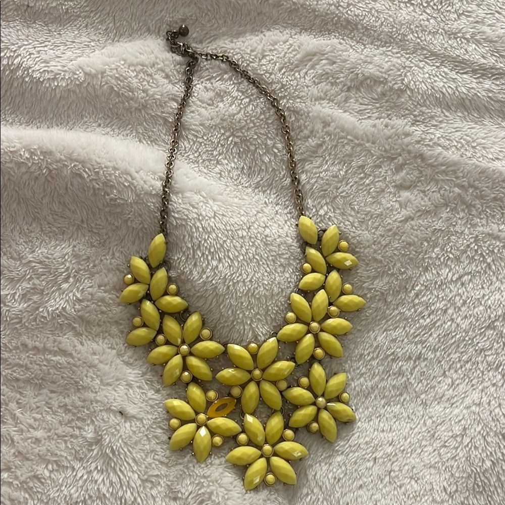Yellow Floral Necklace